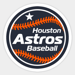 Astros Retro 80s Ball Sticker